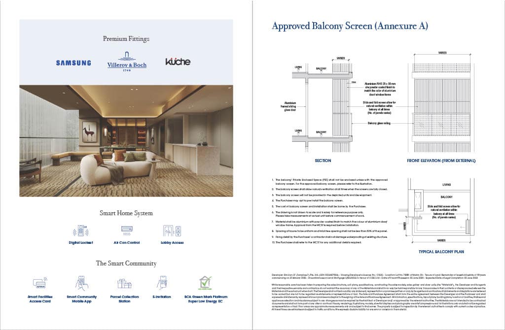 Rivelle Tampines Approved Balcony Screen